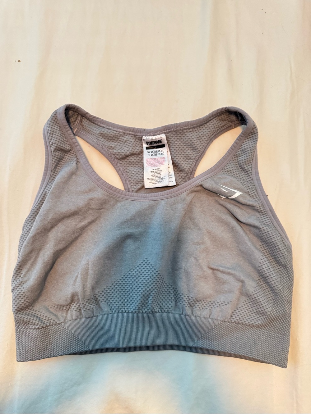 Gymshark Seamless Grey Racerback Sports Bra